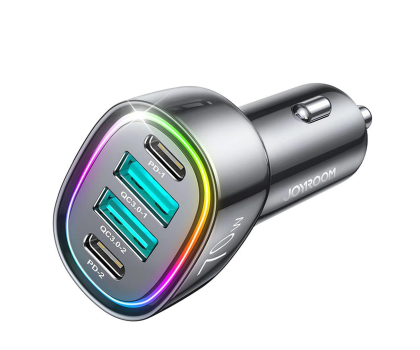 Ładowarka i akumulator JoyRoom ładowarka samochodowa 70W z 4 portami: 2 x USB C, 2 x USB 6956116701802